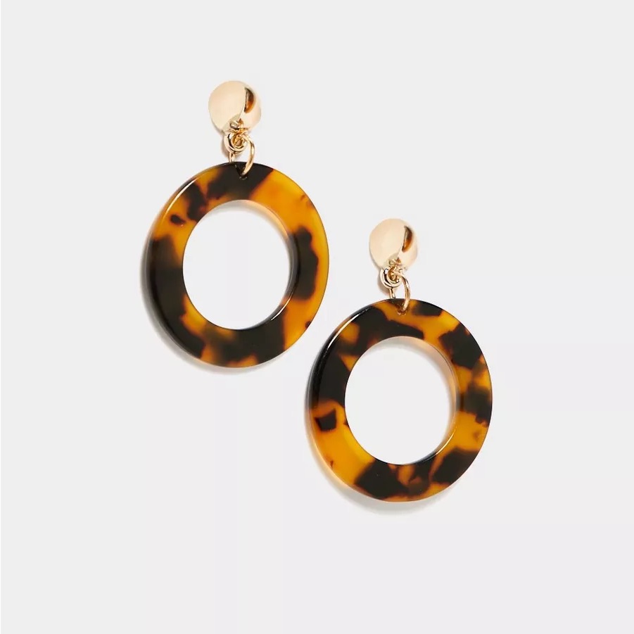 Nwot Tortoiseshell Hoop Earrings